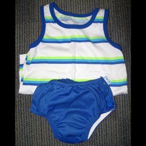 BOYS - 12 Month Swim Diaper and 2T Tank Top